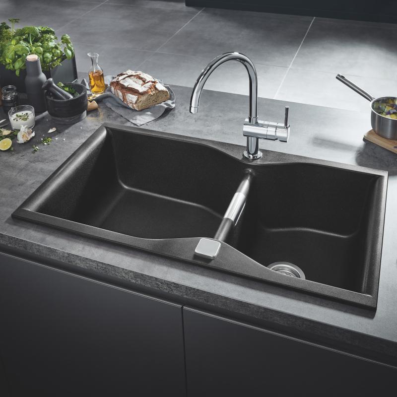 Мийка для кухні 900 х 500 мм, Granite Black (31658AP0)