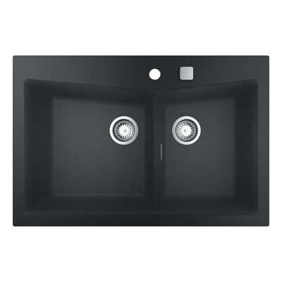 Мийка для кухні 840 х 560 мм, Granite Black (31657AP0)