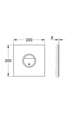 Ondus Digitecture Light Накладна панель змиву (38915LS0)