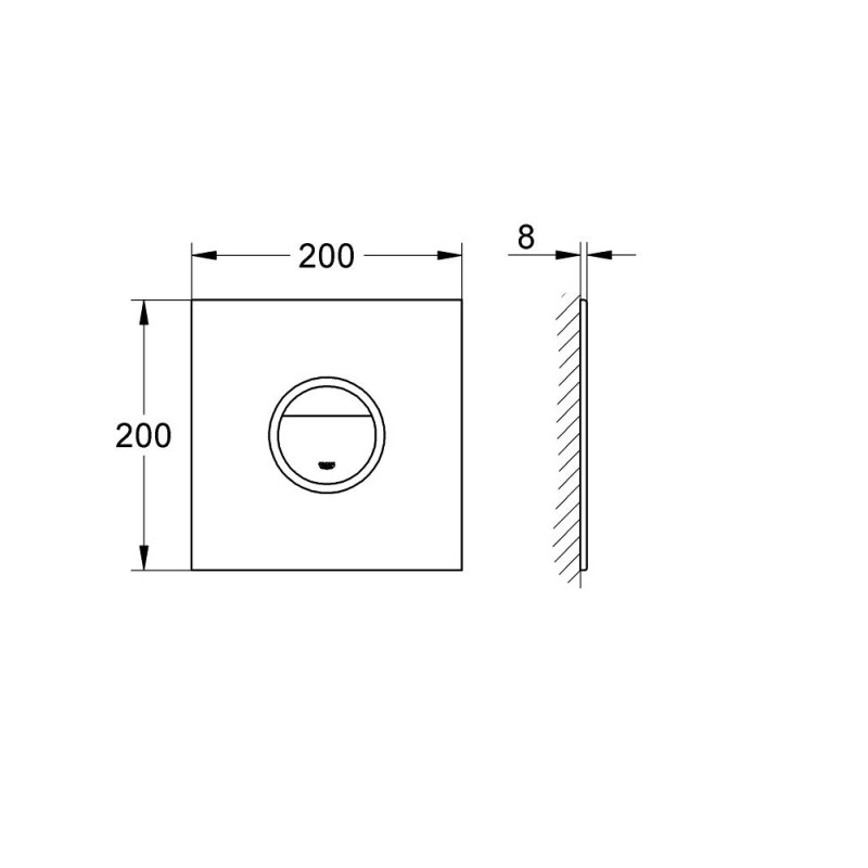 Ondus Digitecture Light Накладна панель змиву (38915LS0)