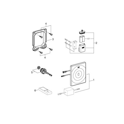 Tectron Surf Інфрачервона панель змиву для пісуара (37337001)
