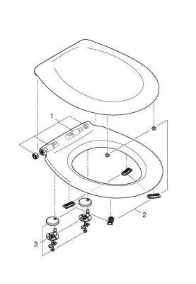 Bau Ceramic Комплект демферів для сидіння та кришки (49530000)