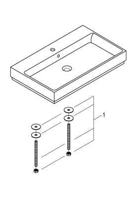 Cube Ceramic Раковина для стільниці накладна 800х490 мм (3947600H)