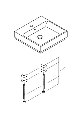 Cube Ceramic Раковина для стільниці накладна 500х490 мм (3947800H)