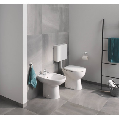 Підлоговий безободковий унітаз Bau Ceramic, горизонтальний випуск (39430000)