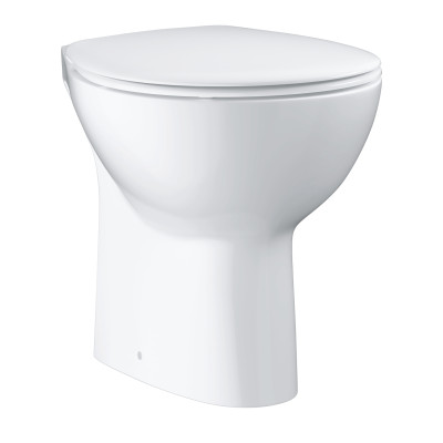 Підлоговий безободковий унітаз Bau Ceramic, вертикальний випуск (39431000)