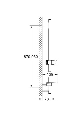 Rainshower SmartActive Душова штанга, 900 мм (22125KF0)