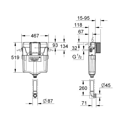 Змивний бачок GD 2 (38661000)