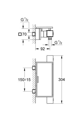 Grohtherm Cube Термостат для душу (34491000)