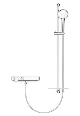 Термостат для душу GROHE GRT SmartControl та душовий гарнітур Euphoria 110 Massage з душовою штангою