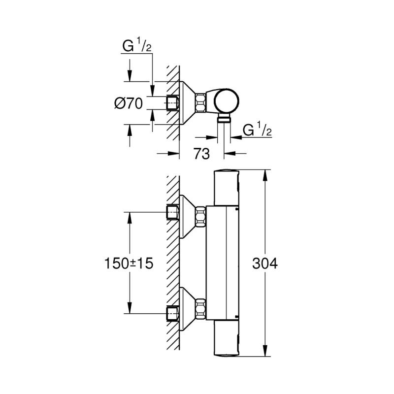 Precision Start Термостат для душу (34594000)