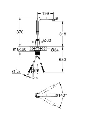 Zedra SmartControl Змішувач для мийки (31593002)