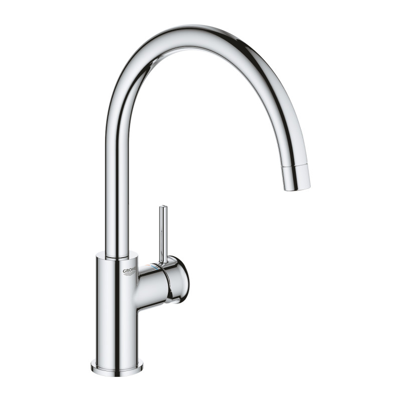 BauClassic Одноважільний змішувач для мийки (31234001)