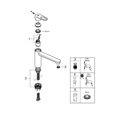 Start Flow Одноважільний змішувач для мийки (31691000)