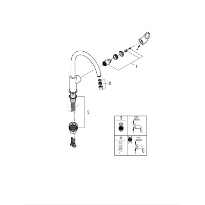 Start Flow Одноважільний змішувач для мийки (31555001)