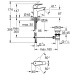 BauEdge New Одноважільний змішувач для раковини S-Size LowFlow (23894001)