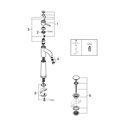 Start Classic Одноважільний змішувач для раковини XL-Size (23784000)