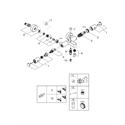 Grohtherm 800 Cosmopolitan Термостат для ванни (34766000)