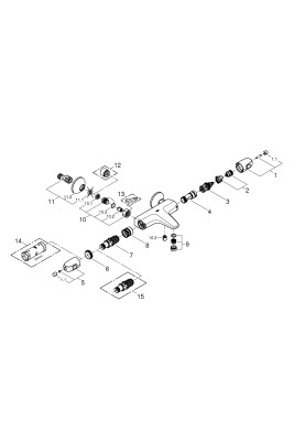 Grohtherm 1000 Термостат для ванни (34816003)