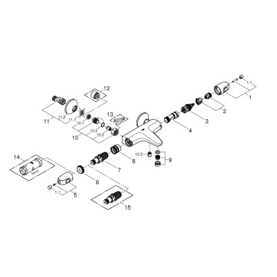 Grohtherm 1000 Термостат для ванни (34816003)