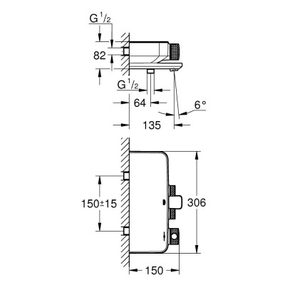 Grohtherm SmartControl Термостат для ванни (102168KF00)