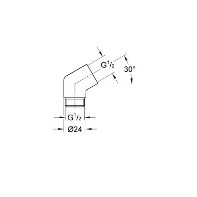 Sena Адаптер 135 градусів 1/2 x 1/2 дюйму (28389000)