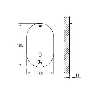 Eurosmart Cosmopolitan E Bluetooth безконтактний змішувач для душу
 (36415000)