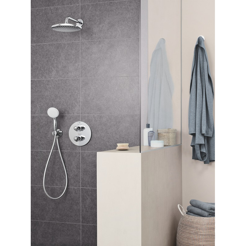 Tempesta 250 верхній душ з кронштейном до стіни з WaterSaving (26668000)