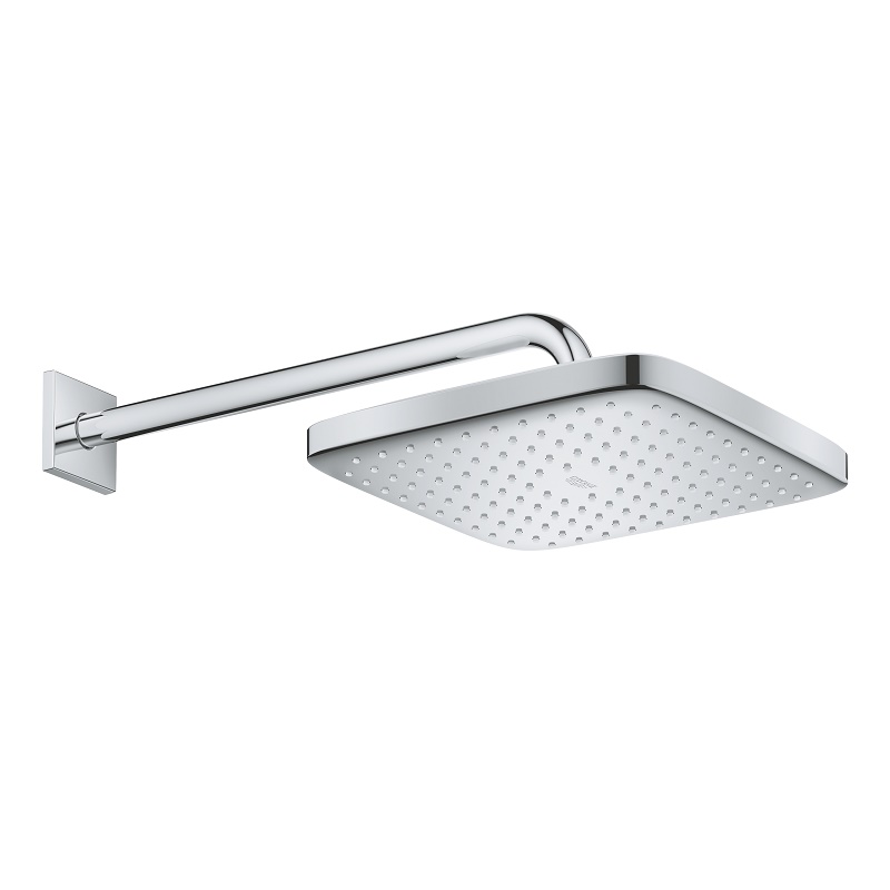 Tempesta 250 Cube Верхній душ з кронштейном до стіни з WaterSaving (26687000)