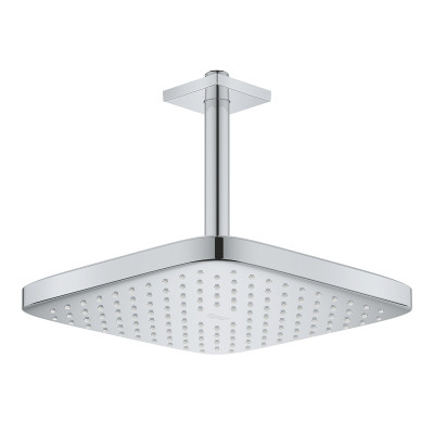 Tempesta 250 Cube Верхній душ з кронштейном до стелі з WaterSaving (26688000 )