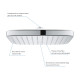 tempesta 250 cube верхній душ з WaterSaving (26685000 )