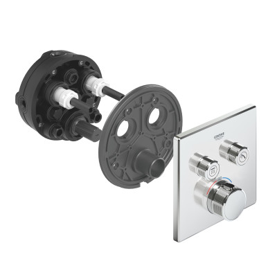 Grohtherm SmartControl Термостат закритого монтажу з 2 кнопками управління (29124000)