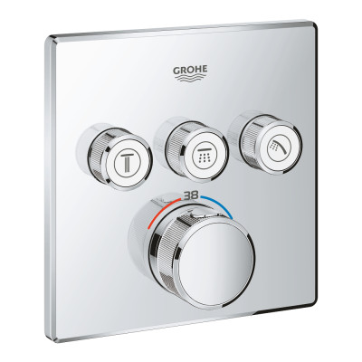 Grohtherm SmartControl Термостат скрытого монтажу із 3 кнопками керування (29126000)