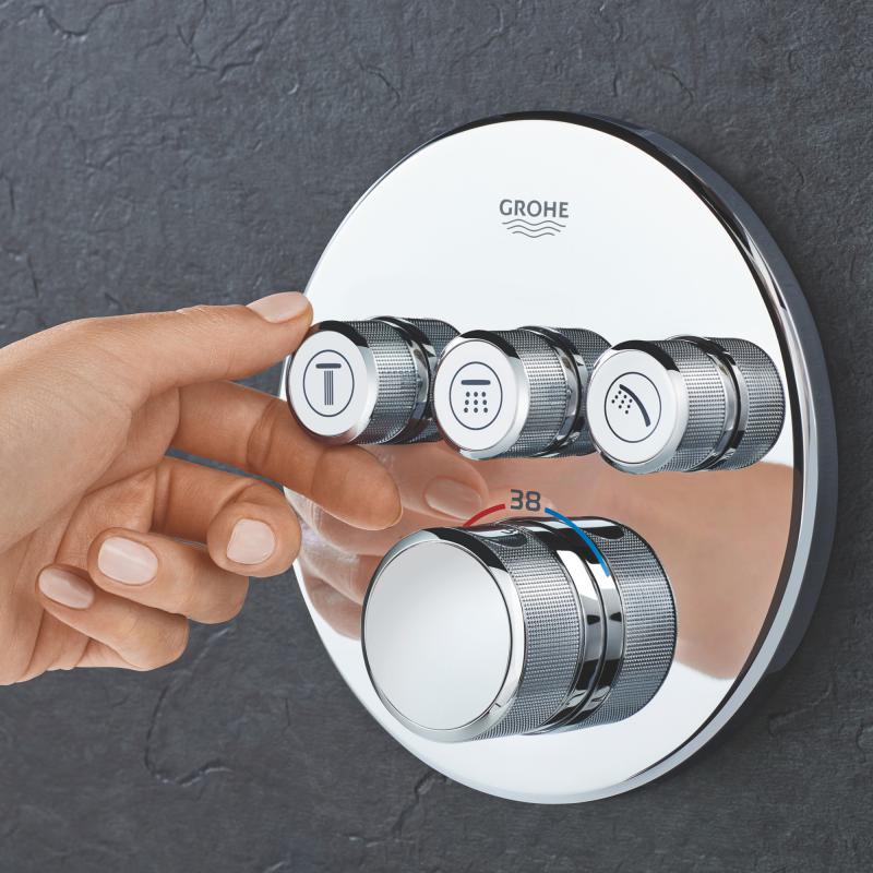 Grohtherm SmartControl Термостат прихованого монтажу на 3 виходи (29121000)