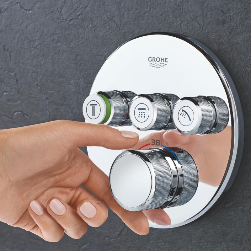 Grohtherm SmartControl Термостат прихованого монтажу на 3 виходи (29121000)