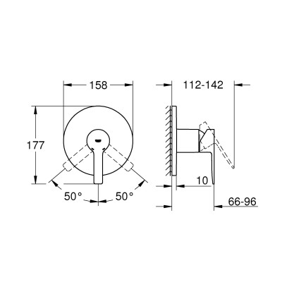 Lineare Одноважільний змішувач на 1 вихід (24063001)