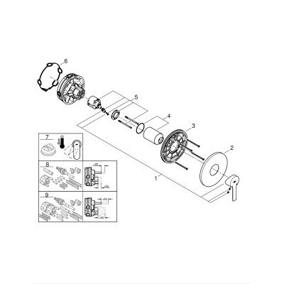 Lineare Одноважільний змішувач на 1 вихід (24063001)