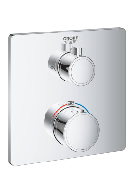 Grohtherm Термостат для душу з перемикачем на 2 положення верхній/ручний душ (24079000)