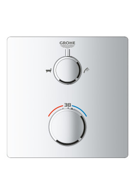 Grohtherm Термостат для душу з перемикачем на 2 положення ванна/душ (24080000)