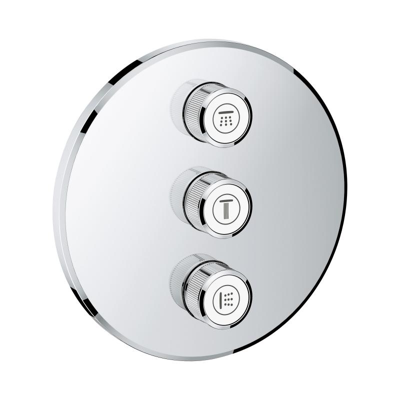 Grohtherm SmartControl Комплект верхньої монтажної частини для вентиля на 3 виходи (29122000)