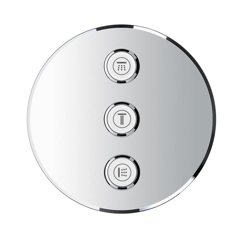 Grohtherm SmartControl Комплект верхньої монтажної частини для вентиля на 3 виходи (29122000)