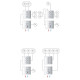 Grohtherm SmartControl Комплект верхньої монтажної частини для вентиля на 3 виходи (29122000)