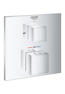 Grohtherm Cube Термостатичний змішувач на ванну на 2 виходи (24155000)