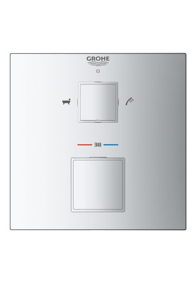 Grohtherm Cube Термостатичний змішувач на ванну на 2 виходи (24155000)