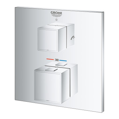 Grohtherm Cube Термостатичний змішувач на ванну на 2 виходи (24155000)