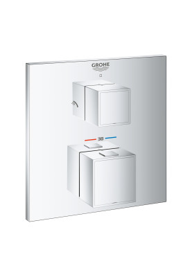 Grohtherm Cube Термостатичний змішувач для душу на 2 виходи (24154000)