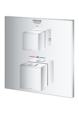 Grohtherm Cube Термостатичний змішувач для душу на 2 виходи (24154000)