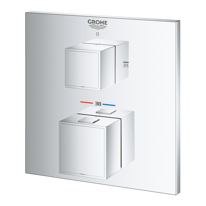 Grohtherm Cube Термостатичний змішувач для душу на 2 виходи (24154000)