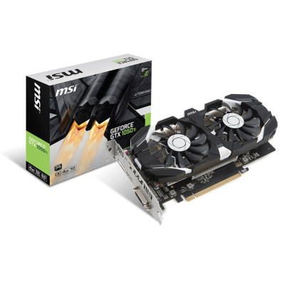 Відеокарта MSI GeForce GTX 1050 TI 4GT OC 4GB GDDR5