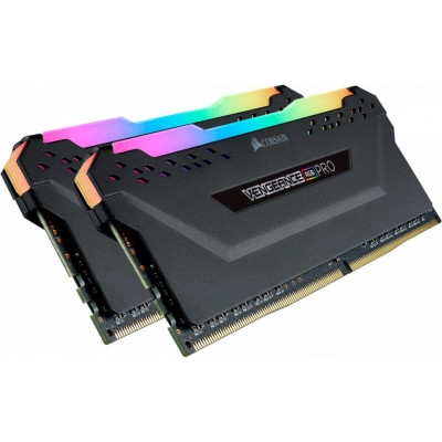 Пам'ять Corsair 16 GB (2x8GB) DDR4 3600 MHz Vengeance RGB Pro Black (CMW16GX4M2D3600C18)